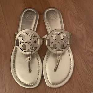 NWT Tory Burch Miller Sandal Spark Gold